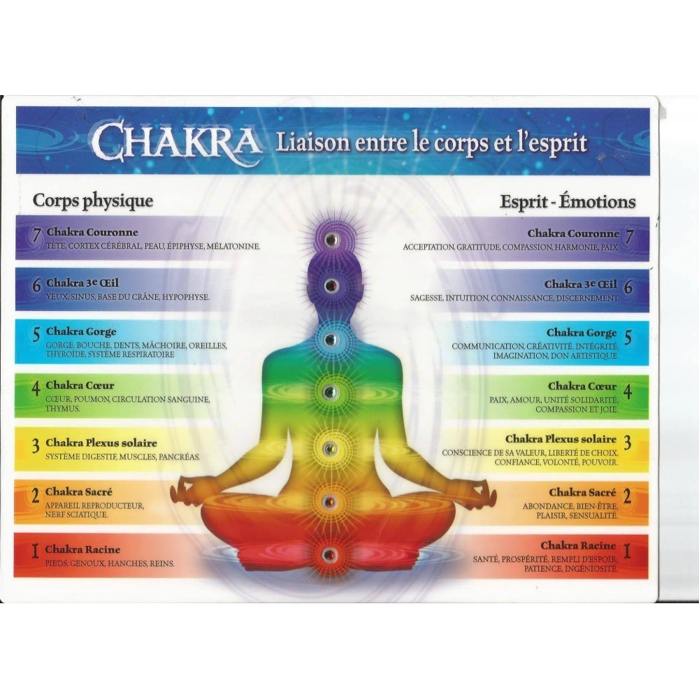 Pochon prêt à offrir 7 chakras Pierres Naturelles de lithothérapie