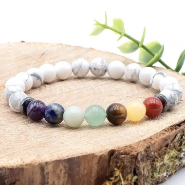 Pochon prêt à offrir 7 chakras Pierres Naturelles de lithothérapie