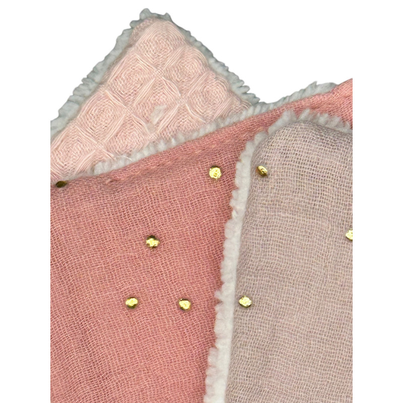 Coton Lavable - lot de 3 assortis - Ecologique - Matin Rose