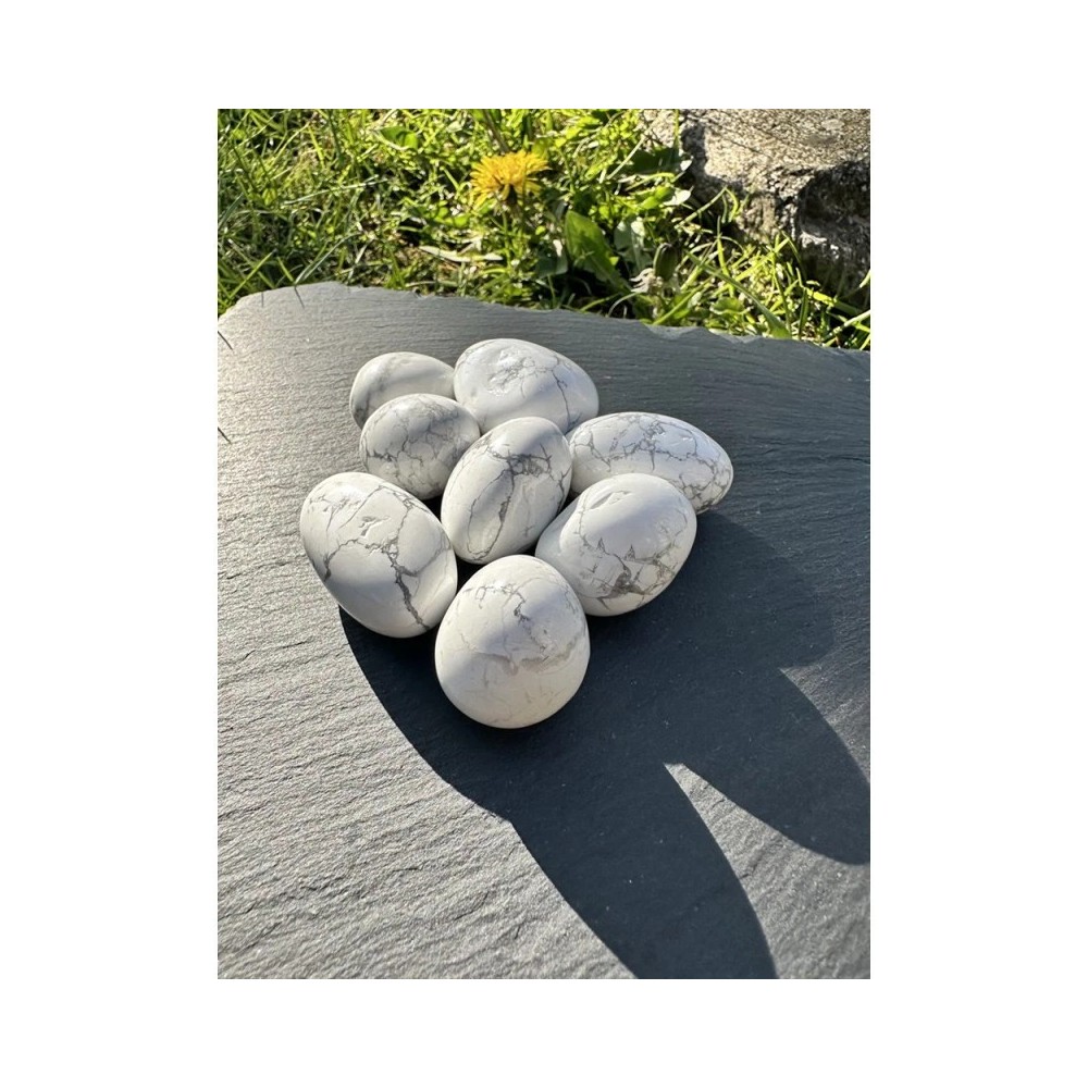 Howlite Blanche - Pierre naturelle de lithothérapie Howlite Blanche - Pierre naturelle de lithothérapie