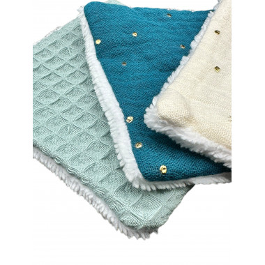 Coton Lavable - lot de 3 assortis - Ecologique - Forêt