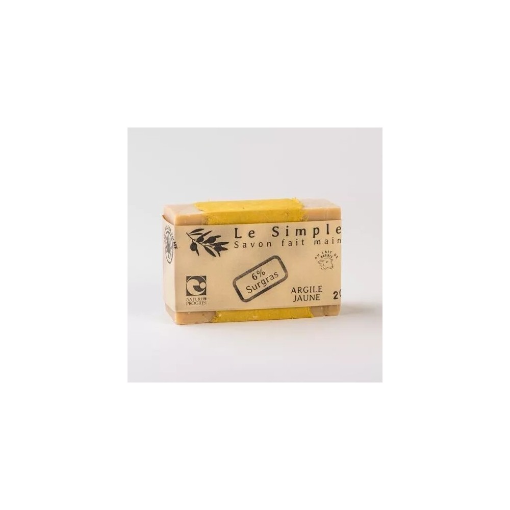 Savon artisanal au lait de brebis et argile jaune