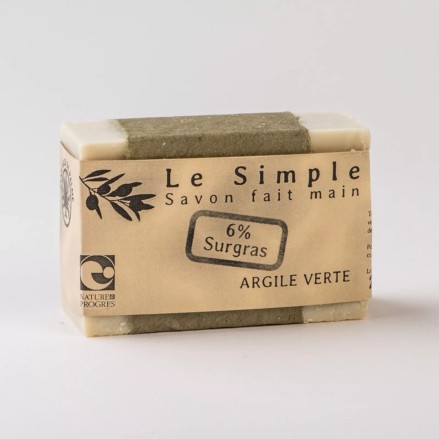 Savon artisanal à l'argile verte