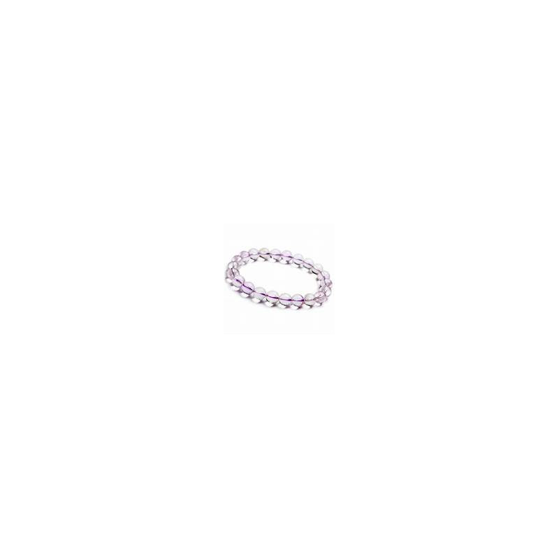 Bracelet Boule 06mm  Améthyste- 16/18cm - Qualité AAA