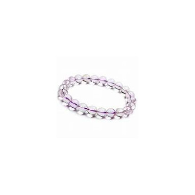 Bracelet Boule 06mm  Améthyste- 16/18cm - Qualité AAA