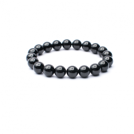 Bracelet boule Onyx- Perles 12 mm