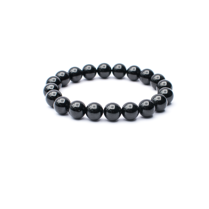 Bracelet boule Onyx- Perles 12 mm