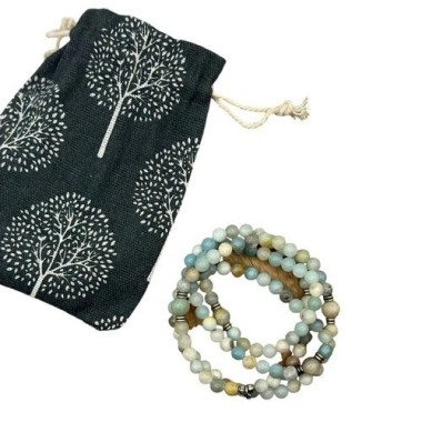 Mala Bracelet tibétain en Pierre Naturelle