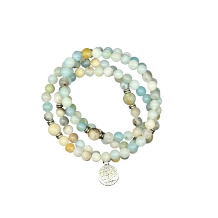 Mala Bracelet tibétain en Pierre Naturelle