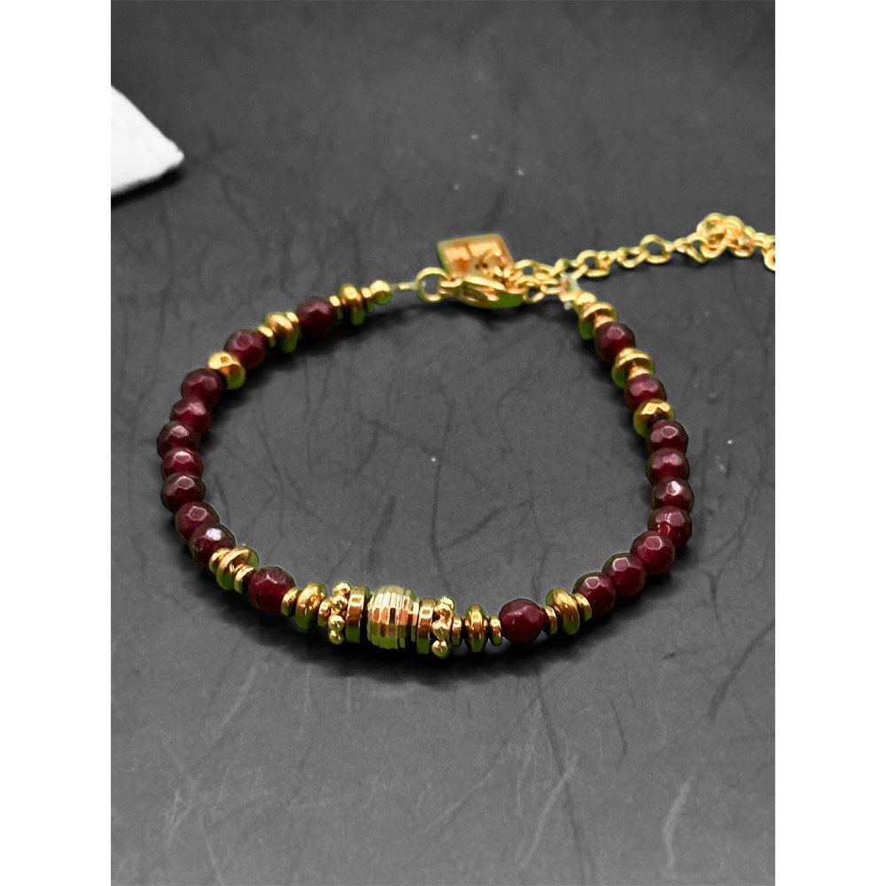Bracelet Perle Grenat Nina BEI