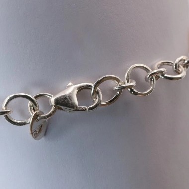 Bracelet argent et Quartz rose