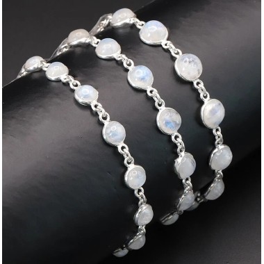 Bracelet argent et Péristérite