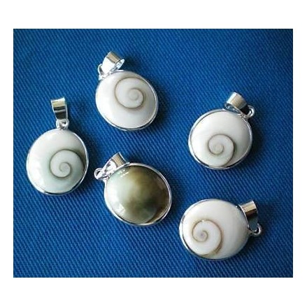 Pendentif Oeil de Sainte Lucie & Argent