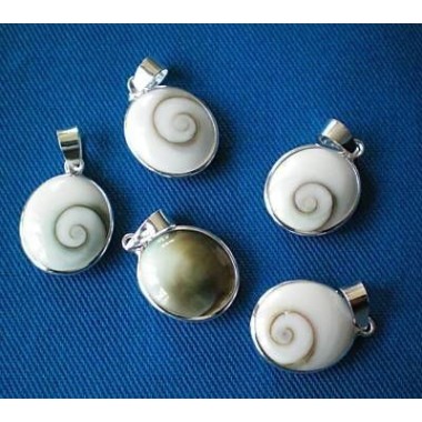 Pendentif Oeil de Sainte Lucie & Argent