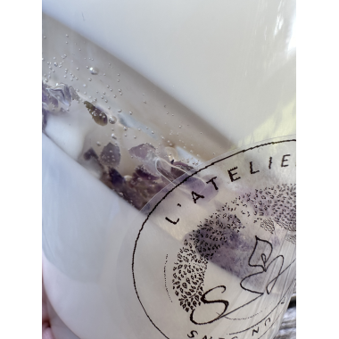 Bougie Parfumée Minérale Améthyste - Thé Chai Latté-  250g