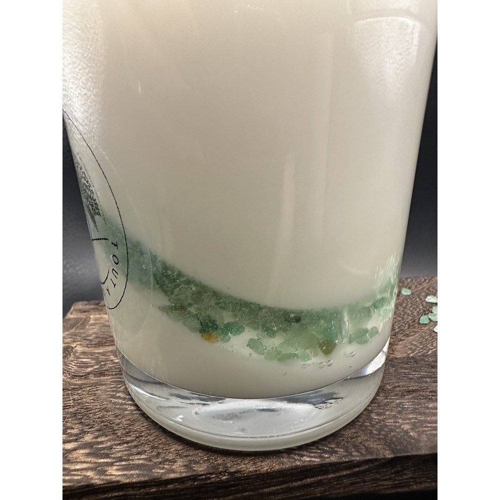 Bougie Parfumée Collection" la Minérale" Aventurine verte -  240g