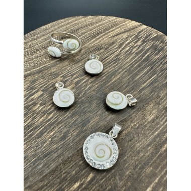 Pendentif Oeil de Sainte Lucie & Argent