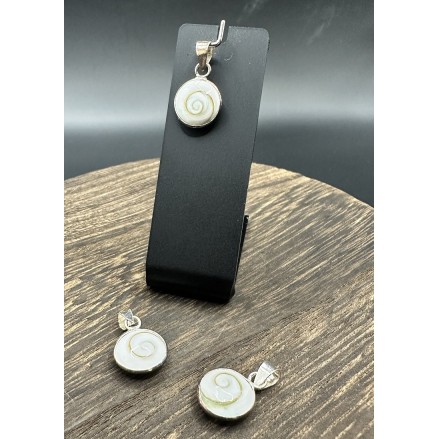 Pendentif Oeil de Sainte Lucie & Argent
