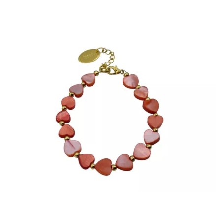 Bracelet coeur coquillages