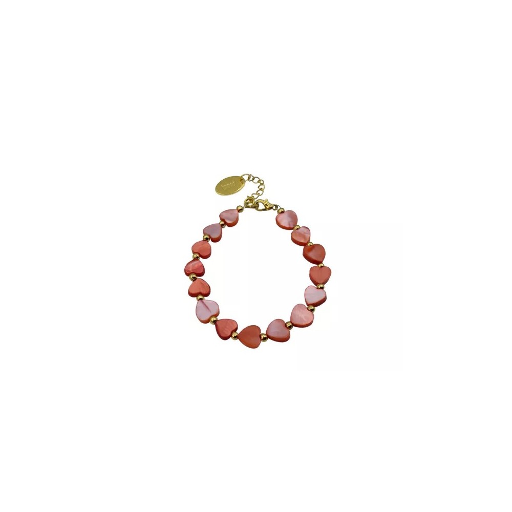 Bracelet coeur coquillages