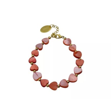 Bracelet coeur coquillages